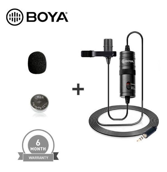 Original BOYA M1 Microphone For Smartphone, DSLR, Laptop, MacBook (Official Product)