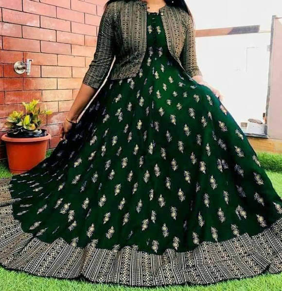 Readymade Kurti with Extra Koti. (EF)