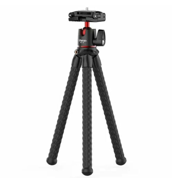 ulanzi MT-11 Flexible Octopus Tripod Stand 1/4 Inch Screw 2-in-1 Platform Design 360° Adjustment Ballhead 2kg/4.4lbs Load Capacity for Smartphone DSLR SLR Camera for Live Streaming On-line Vi