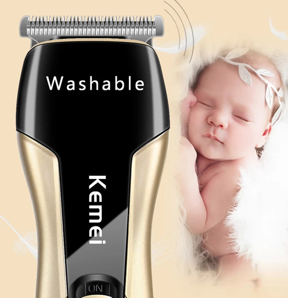 kemei hair trimmer KM-5015 rechargeable hair clipper oilhead haircut machine hair carving white waterproof hair clipper