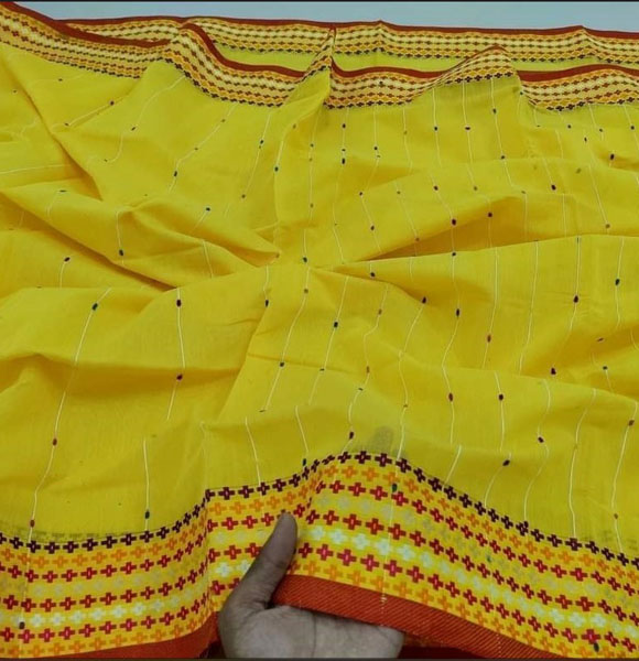 Exclusive Design Soft Khes Noyontara Par Saree-1pc (PWB)