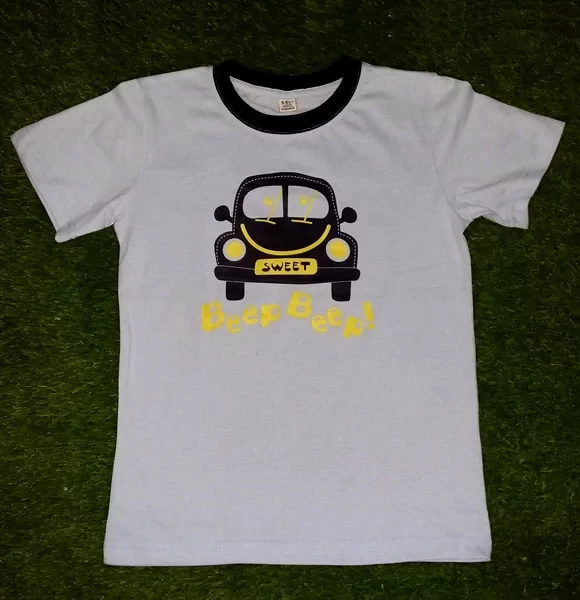 Printed Sky Blue T-Shirt for 8-12 Years Boys