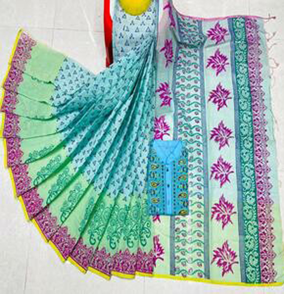 Couple Saree & Panjabi Combo Set (MSF)