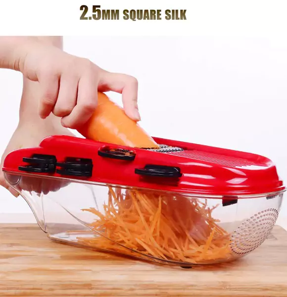 Multi-function Plastic Slicer Upgraded 7 Blades Mandoline Slicer Manual Vegetable Slicer Salad Maker Potato Onion Carrot Cutter