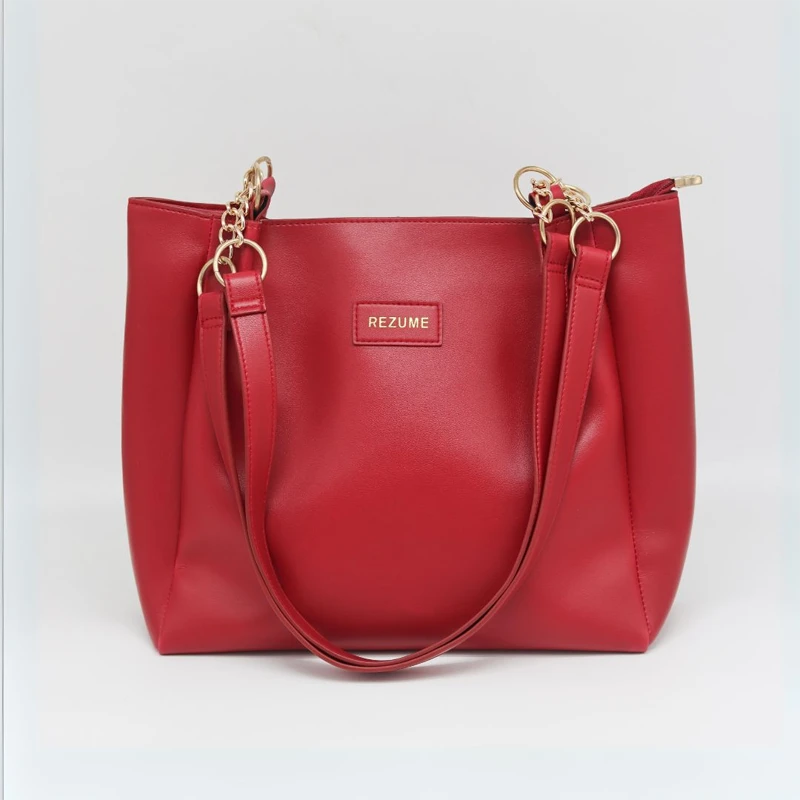 Signature Classic Shoulder Women's Tote Bags (Maroon)