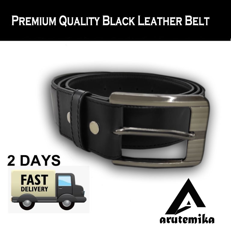 Premium Quality Black Leather Belt