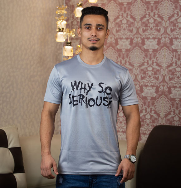 Summer Comfortable Jersey Round Neck T-shirt For Men