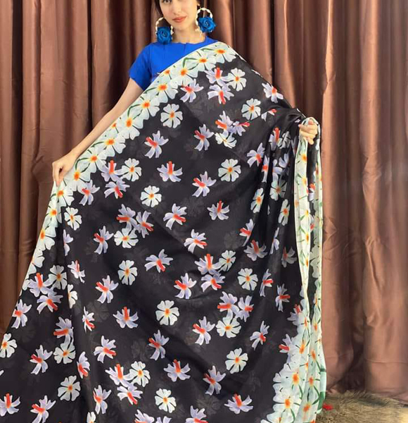 Digital Printed Colurful Saree (MSF)