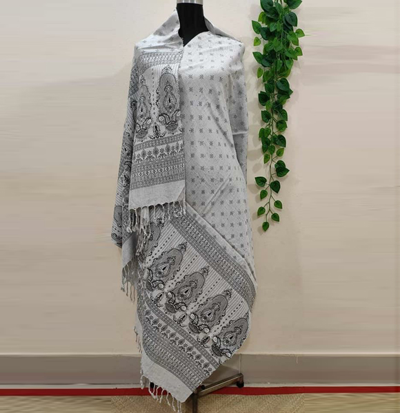 Aarong Printed Bizcos Shawl GM-1635