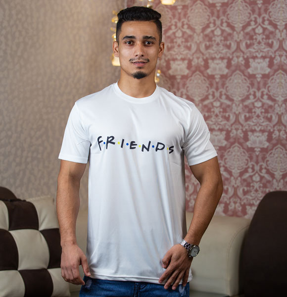 Summer Comfortable Jersey Round Neck T-shirt For Men