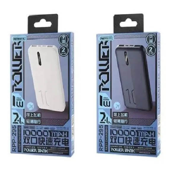 Remex RPP-295 10000mAh Landon Series 2.1A Power Bank Backup System