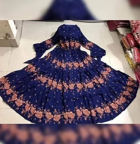 Readymade Screen Print Gown. (EF)