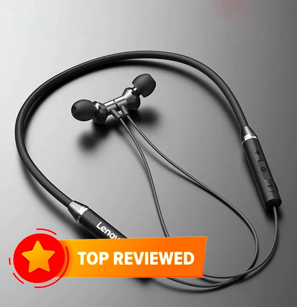 Lenovo HE05 Neckband Magnetic Sports Wireless Bluetooth Earphone
