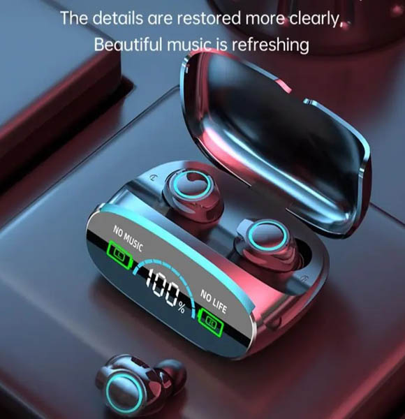 M38 TWS Wireless Earphones In-ear Headphones Bluetooth Earbuds Noise Cancelling Gaming Headsets (RUB)