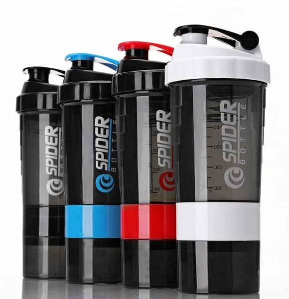 Protein Powder Shake Bottle Fitness Gym Drinking Bottle Multi-color Plastic Water Mixing Bottle Herbalife Shaker Water Bottle