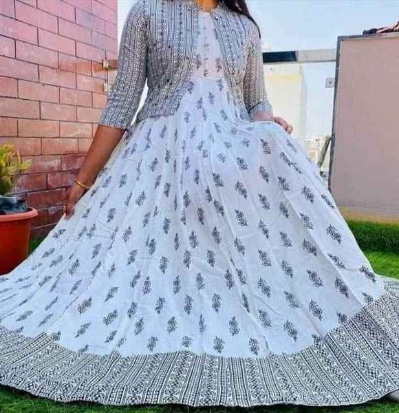 Readymade Kurti with Extra Koti. (EF)