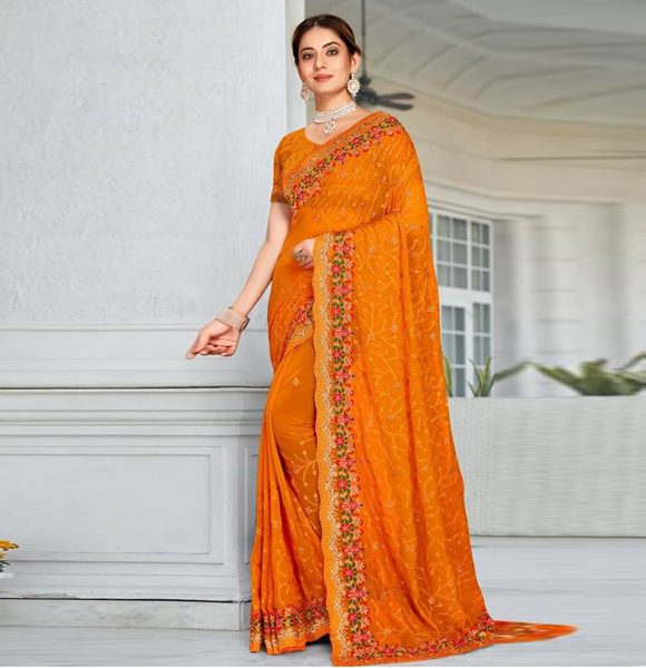 Indian Georgette Saree (JNV)