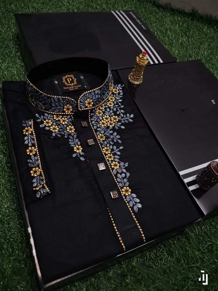 Premium Quality Cotton Panjabi- Without Box (SS)