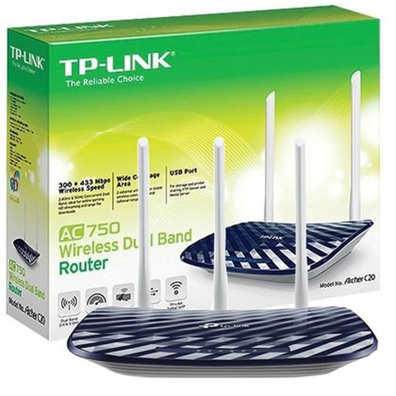 Tp-link Archer C20 AC750 Wireless Dual Band Router