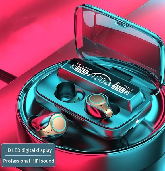 M18 TWS Wireless Earphones Digital Display Bluetooth V5.1 Earbuds