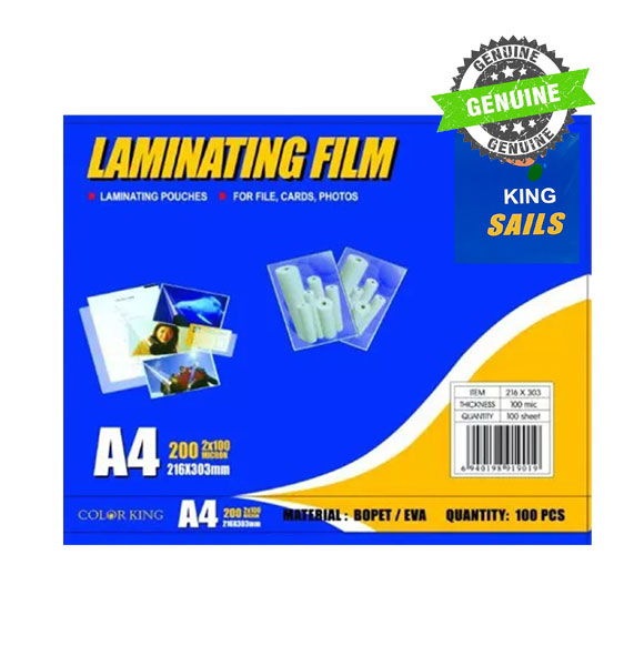 A4 Laminating Film Genuine 100 Micron