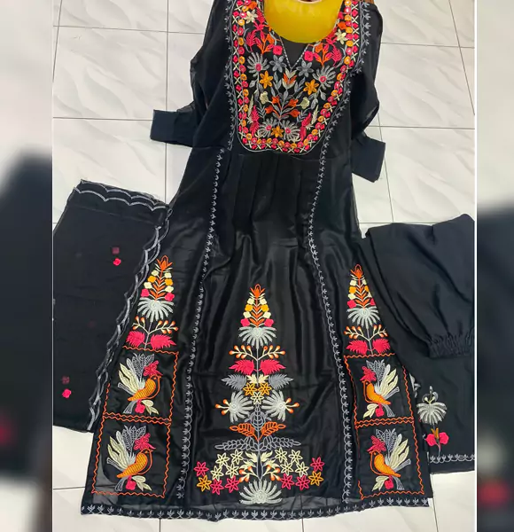 Readymade Soft Georgette Salwar Kameez 4pcs