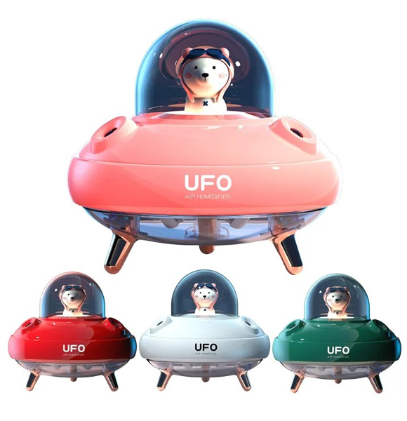H03 Humidifier Fine Fog Low Noise Dual Spouts UFO Bear Nanotechnology Air Purifier for Office (ANV)