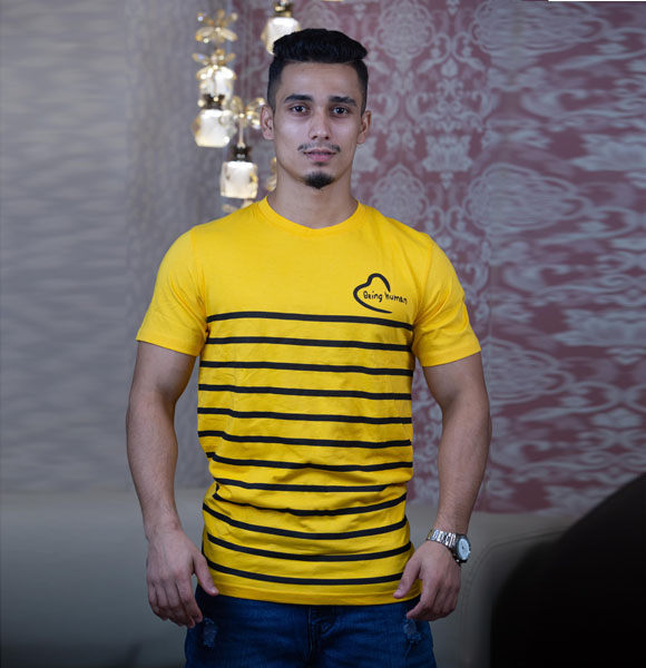 Summer Comfortable Jersey Round Neck T-shirt For Men