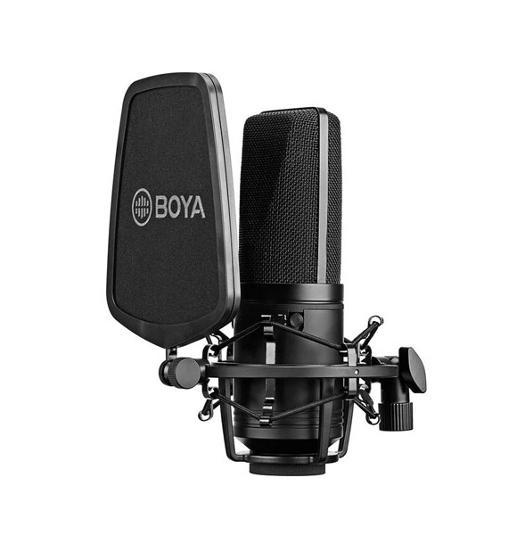 BOYA BY-M1000 Professional Large Diaphragm XLR Condenser Microphone (3 Polar Patterns)