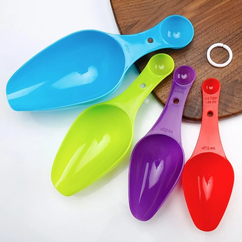 Plastic Double-Sided Measuring Spoon Set