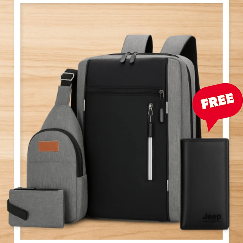 Premium Travel Bag Set 3.1 Combo + FREE Wallet
