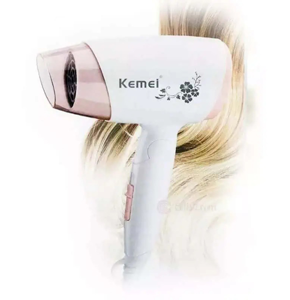 Kemei KM-3365 Hot And Normal Air Foldable Hair Dryer