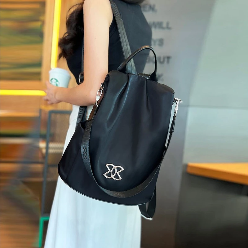 Women Large Capacity Outdoor Tote Bag (Black)