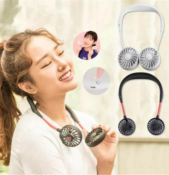 Neck Hanging USB Charging Outdoor Mini Portable Sports Fan (RUB)