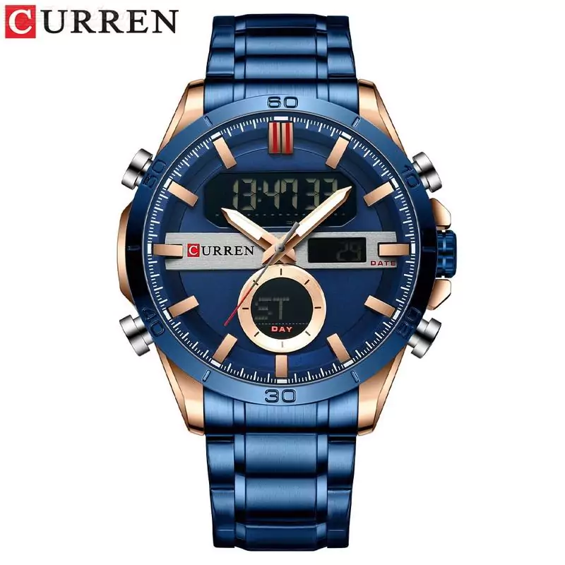Curren 8384 Military Mens Analog Digital Watch (Royal Blue) (ETC)