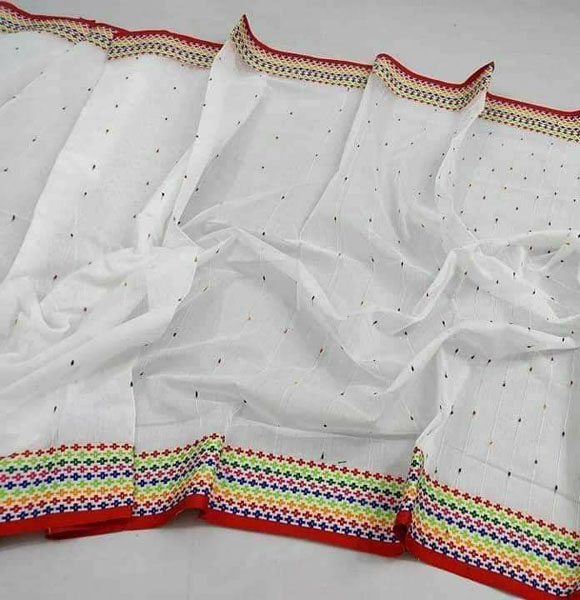Exclusive Design Soft Khes Noyontara Par Saree-1pc (PWB)