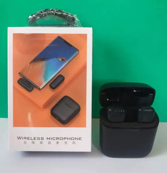 DK11 Dual Wireless Microphone with Charging Case Android Type-c & iPhone (RUB)