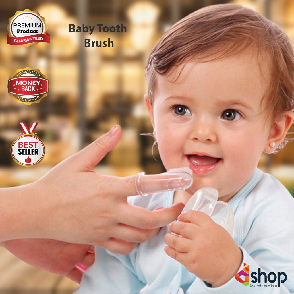 Finger Toothbrush For Kids - Transparent (DS)
