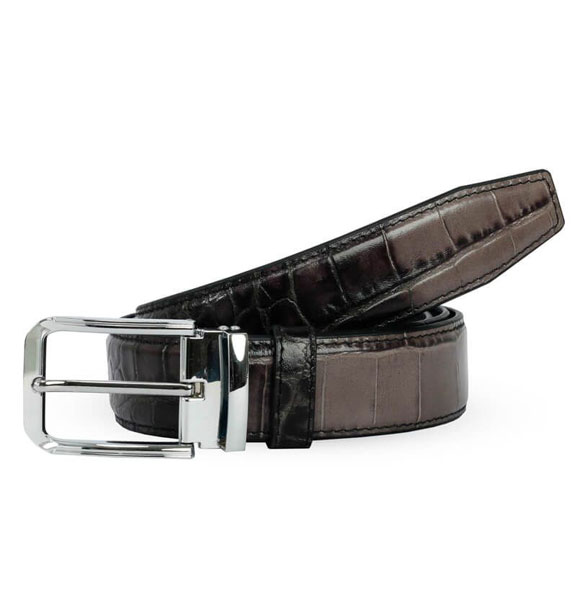 Croco Print Leather Belt SB-B65