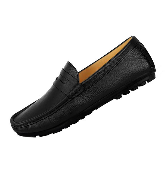 Black Driver Club Leather Loafer Men's SB-S152