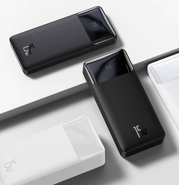 Baseus Bipow Digital Display 15W 30000mAh Power Bank