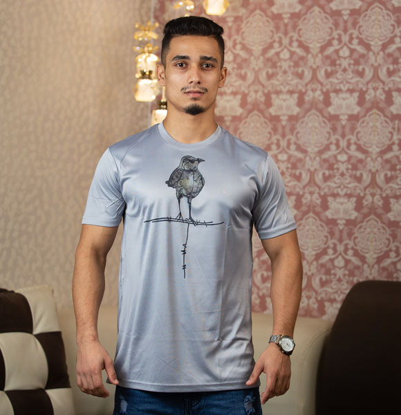Summer Comfortable Jersey Round Neck T-shirt For Men