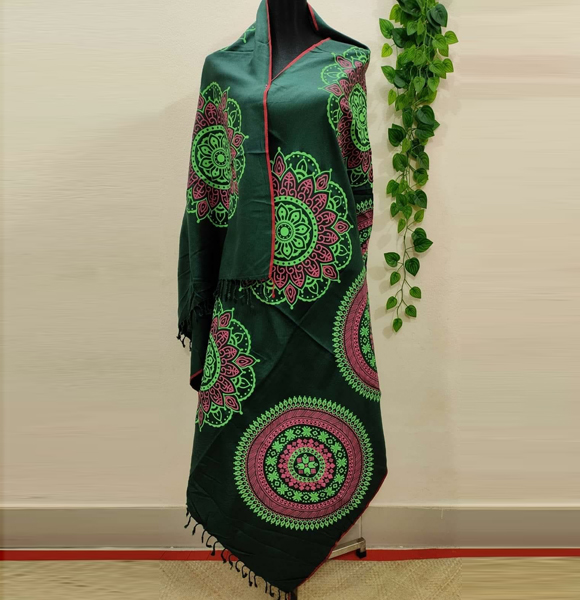 Aarong Printed Bizcos Shawl GM-1573