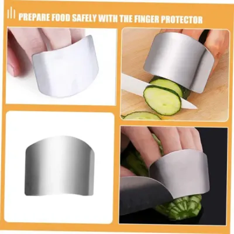 Stainless Finger Protectors for Cutting 2Pcs