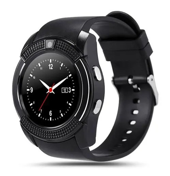 V8 Smart Watch Support Sim TF Card Bluetooth Clock with Camera for Smartphone (ANV)