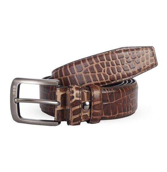 Croco Print Leather Belt SB-B45