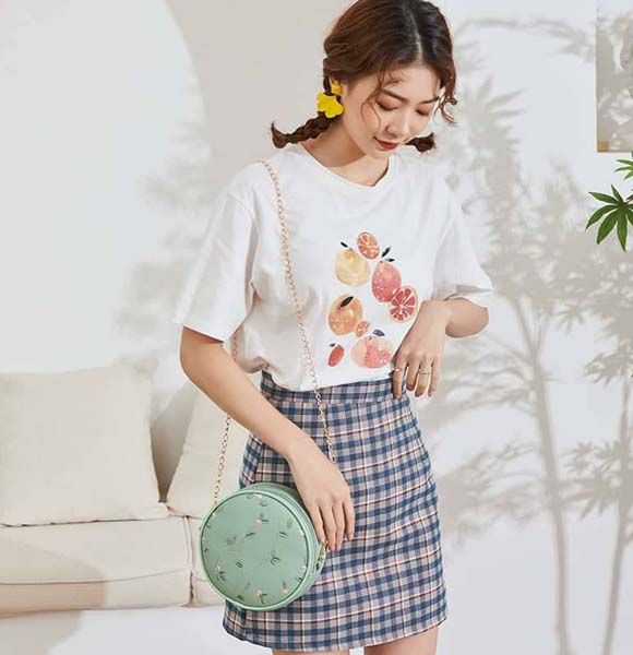 Ladies Round Shape Stylish Crossbody Shoulder Bag GM-887