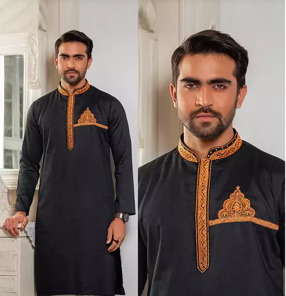 Exclusive Fashionable Eid Panjabi Collection-p-1166