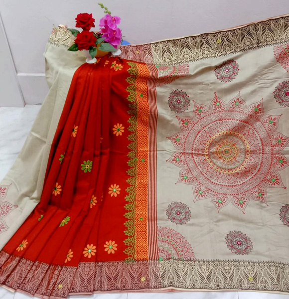 Dhupian Block Saree GM-973