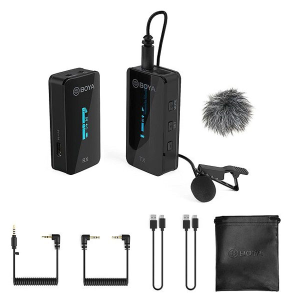 BOYA BY-XM6-S1 Wireless Lavalier Microphone With Dual Channel